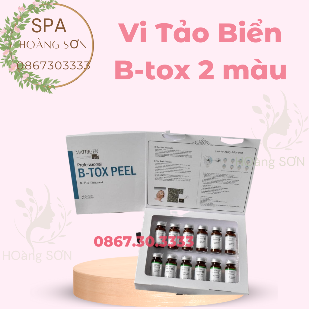 ( Tách Lẻ Cặp ) Vi Tảo Biển B Tox 2 Màu- Thay Da Sinh Học Btox Peel Cam Kết Chuẩn Hàn 5.0
