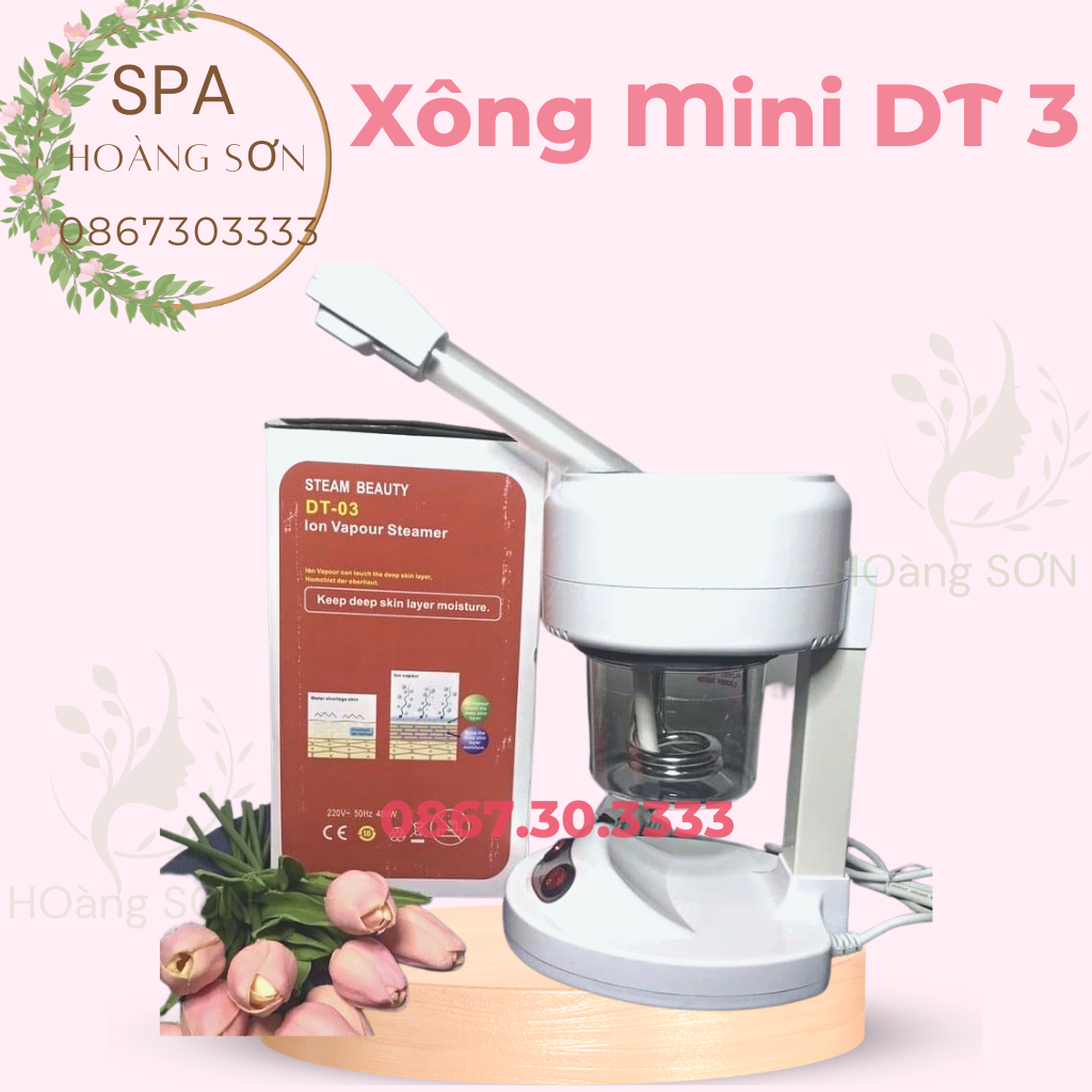 Máy Xông Mini, Máy Xông Hơi Da Mặt DT- 03 1 Cần Nóng Chính Hãng (Bảo Hành 12 Tháng)
