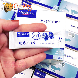 Gel Dưỡng mượt lông Megaderm Virbac dành cho chó mèo - Cutepets