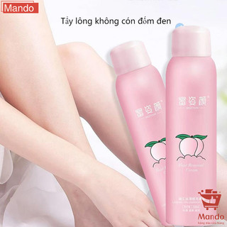Xịt Tẩy Lông Kem Tẩy Lông Hương Đào Tay và chân dưới nách Nhanh chóng và hiệu quả Tẩy lông 150ml
