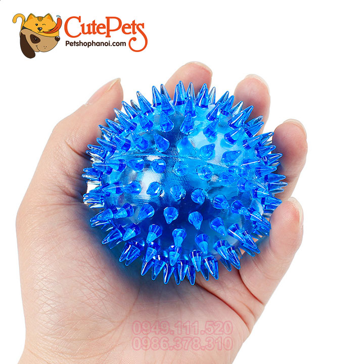 Bóng đồ chơi cho chó chút chít gai phát sáng dành cho thú cưng - CutePets