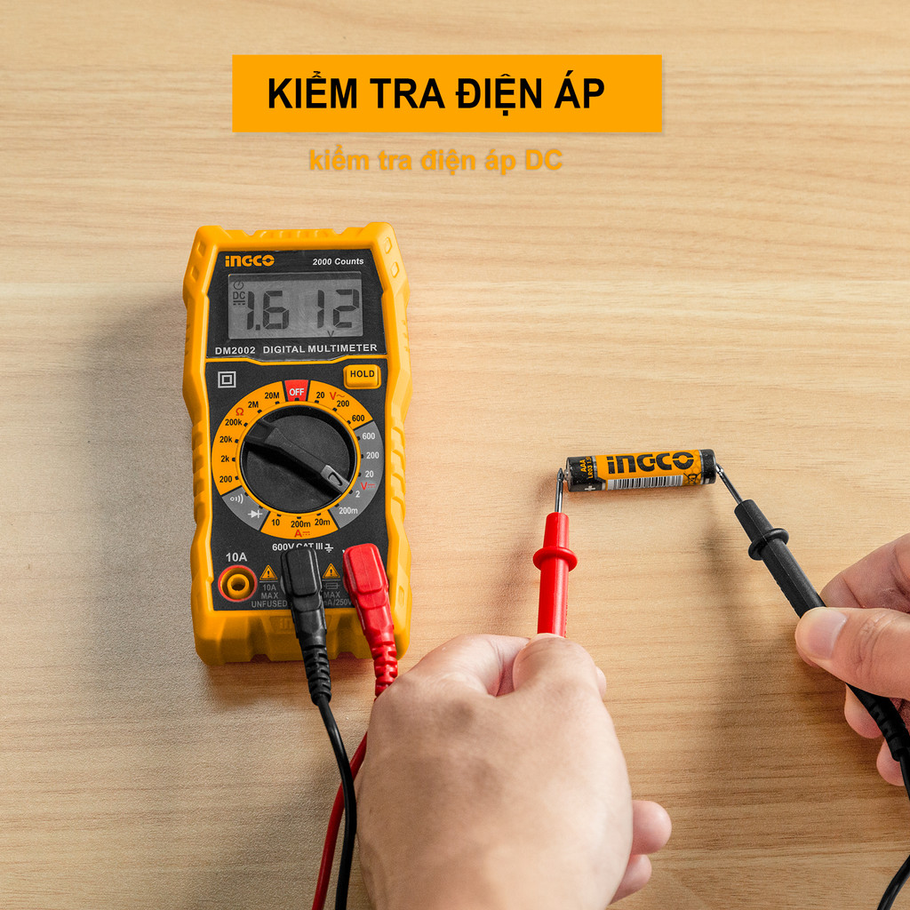 Đồng hồ đo điện vạn năng INGCO DM2002