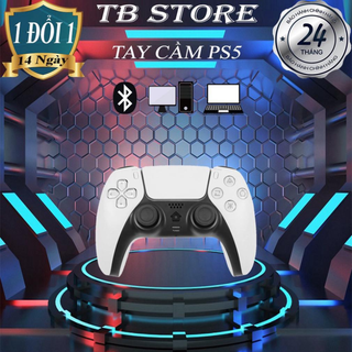 Tay cầm game fo4 - p4 plus hỗ trợ tv box / pc / laptop / smart phone, gamepad p5s dual sock