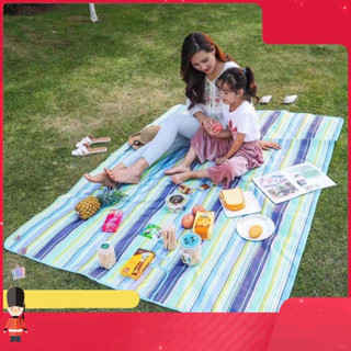 Thảm du lịch picnic gấp gọn, bạt cắm trại dã ngoại chống nước, thảm caro picnic cao cấp nhiều hoa tiết Koraman