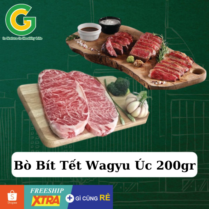 Bò Hokubee Wagyu Úc Bít Tết, Nướng BBQ Siêu Mềm 200gr - Giao Hàng Hỏa Tốc HCM