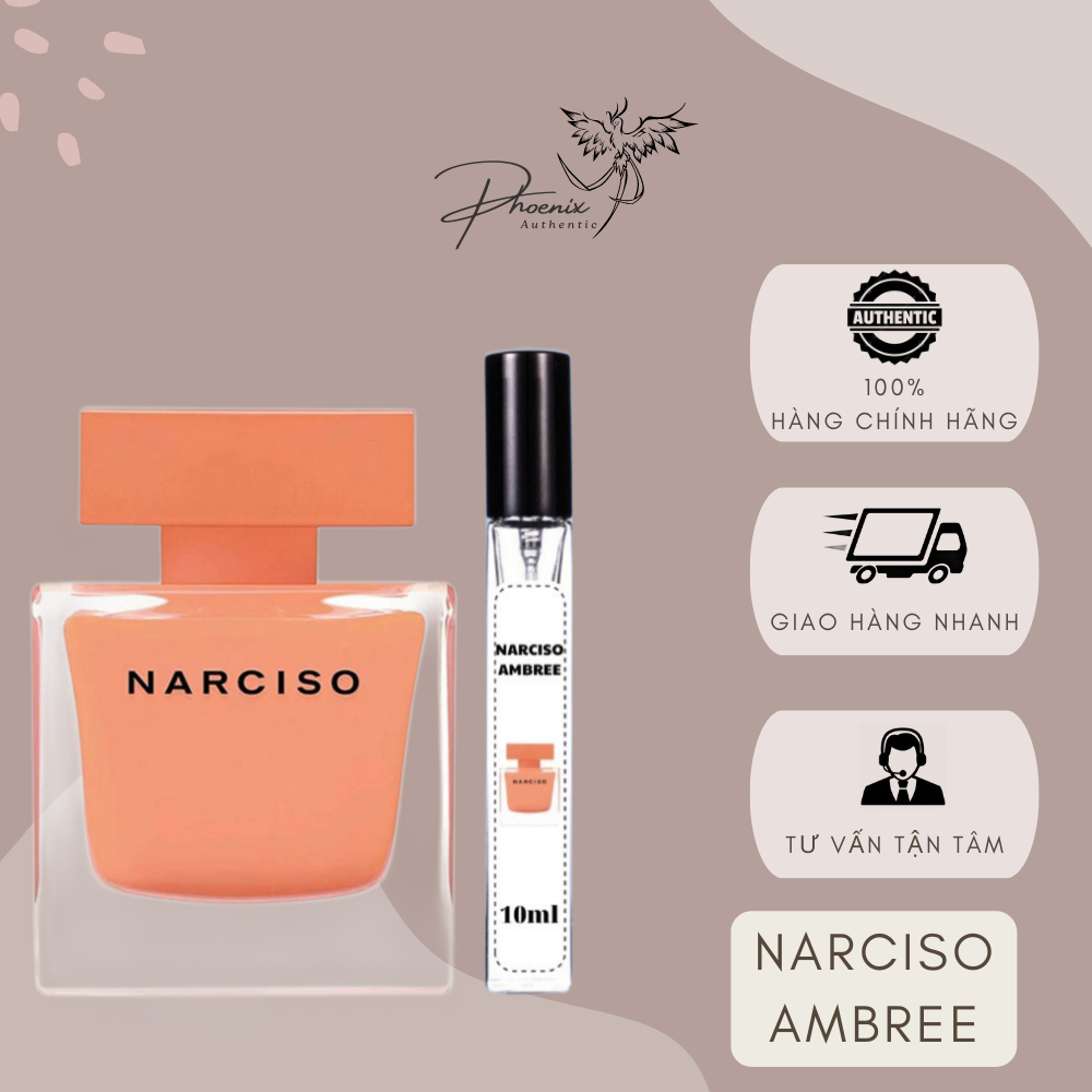 Nước hoa nữ narciso ambree mẫu dùng thử 10ml thanh lịch, hấp dẫn- Phoenix Authentic
