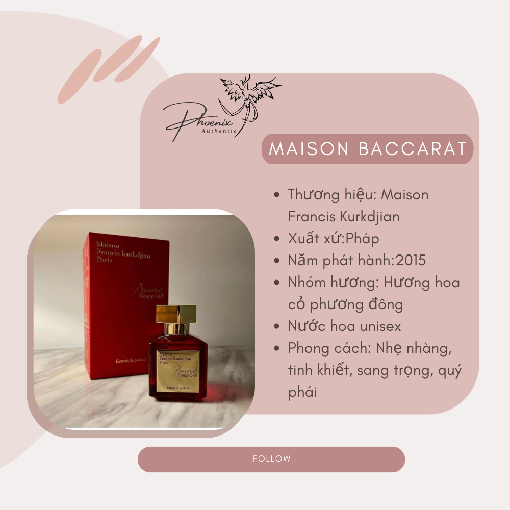 Nước Hoa Nữ MFK Baccarat Rouge 540 EDP chiết 10ml Mẫu thử nước hoa chiết nữ cao cấp hương hoa cỏ ngọt ngào | BigBuy360 - bigbuy360.vn