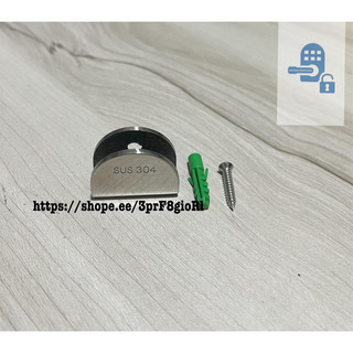 Pass U tròn Inox 304 cao cấp bắt kính 10mm tặng kèm vít bắt