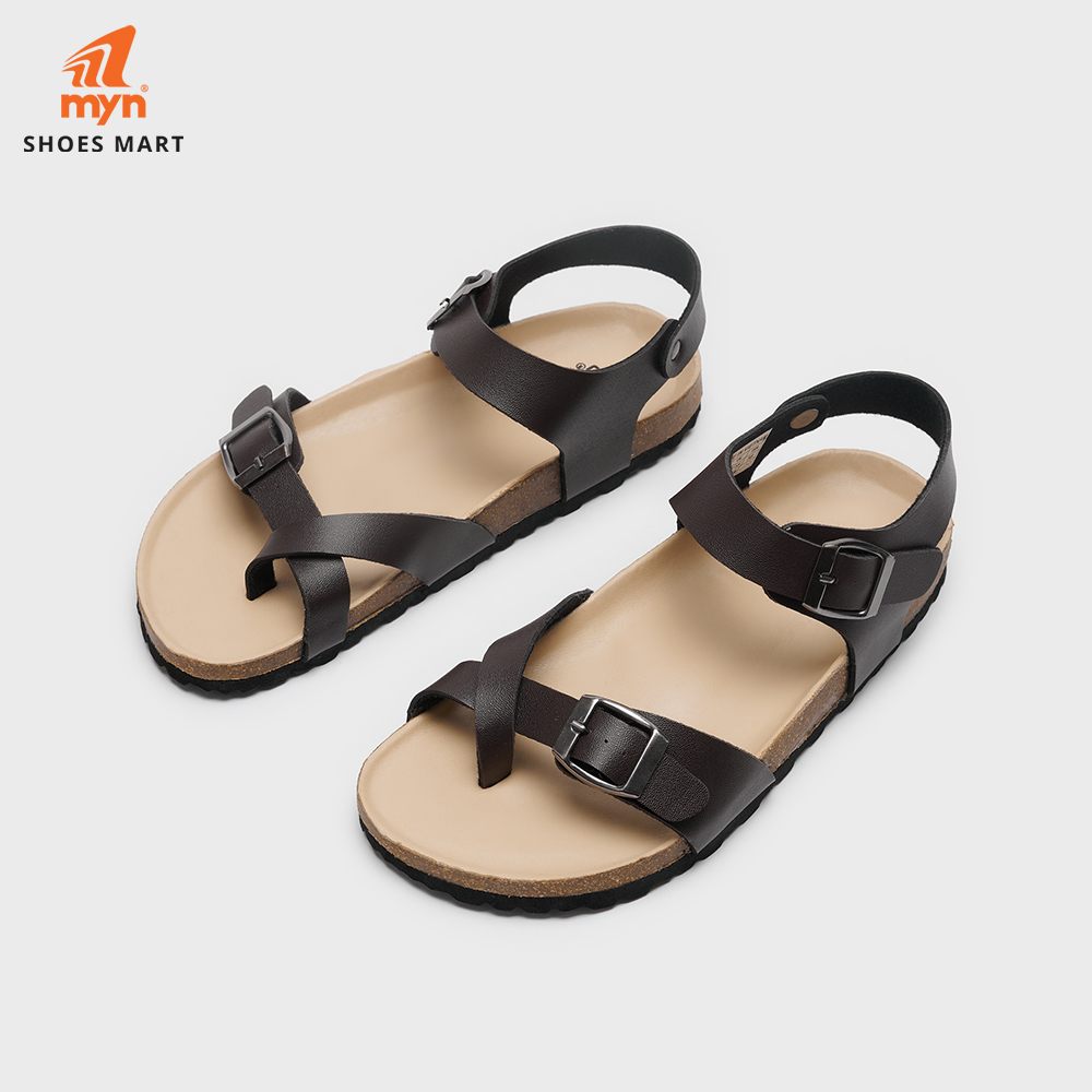 Sandal Đế Trấu Nanu Quai Đan Chéo Xỏ Ngón - TR04 - Da Bò Thật