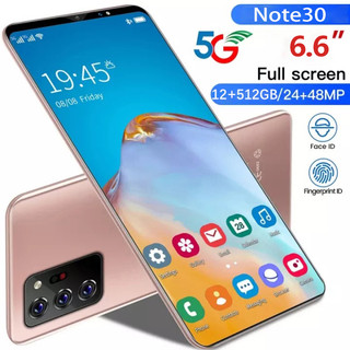 Điện thoại di động note30 mới nguyên bản 12+512GB bán điện thoại chơi game thẻ kép Android 5G COD smartphone