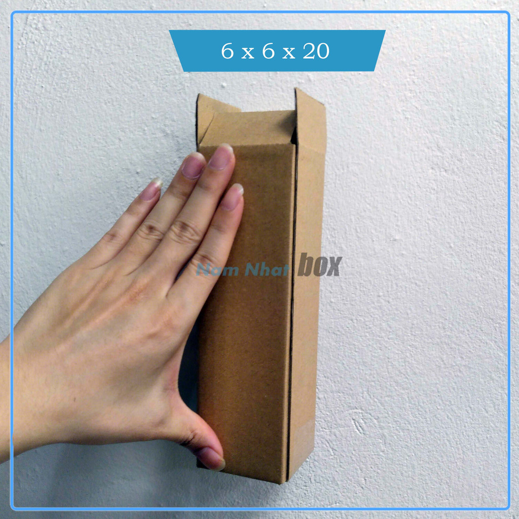 Hộp carton nhỏ 6x6x20, đóng hàng - NamNhat box