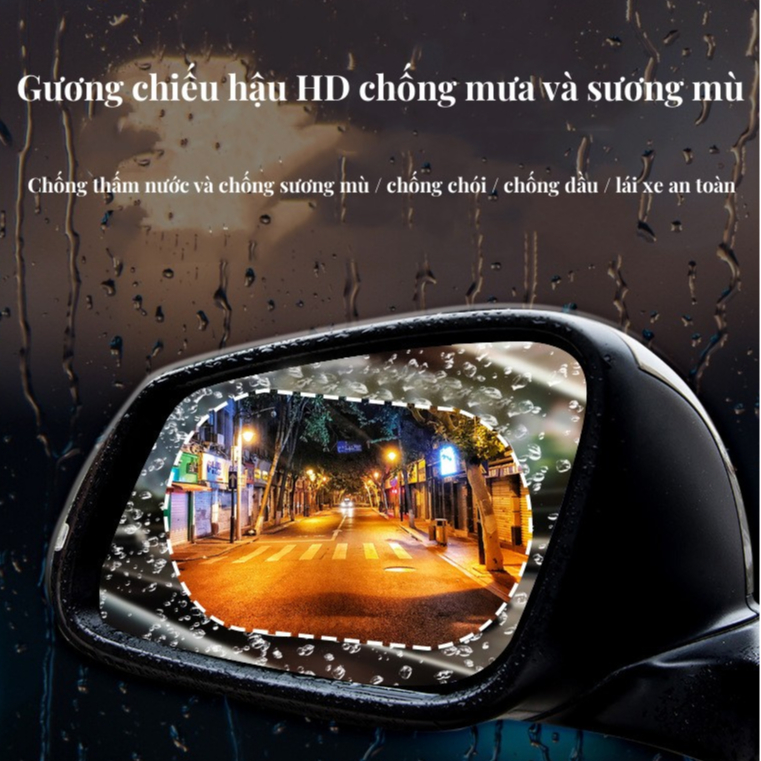 Miếng dán chống bám nước gương chiếu hậu ô tô