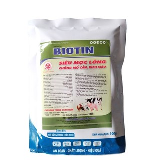 Kích lông biotin cho gà gói 100g