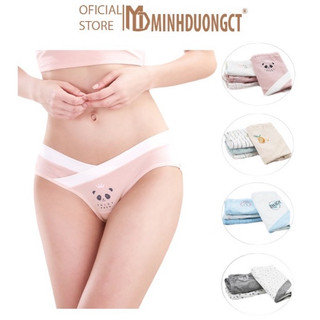 Quần Lót Cotton Bầu Kháng Khuẩn - Combo 4 Quần Thoải Mái Cho Mẹ Bầu [Minhduongct]
