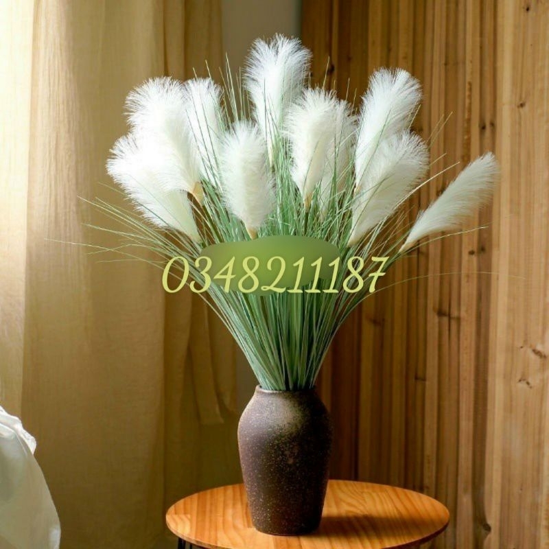 Hoa Giả- cành Cỏ Lau Giả - cành 3 nhánh - 5 nhánh trang trí nhà cửa, dẫn lối, cắm bồn hoa siêu đẹp ( nhiều màu)