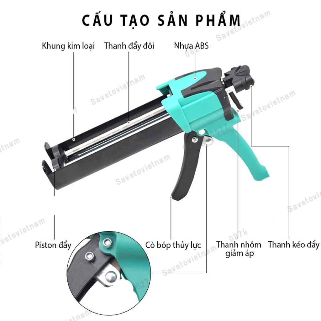 Súng bắn keo chít mạch SAVETO