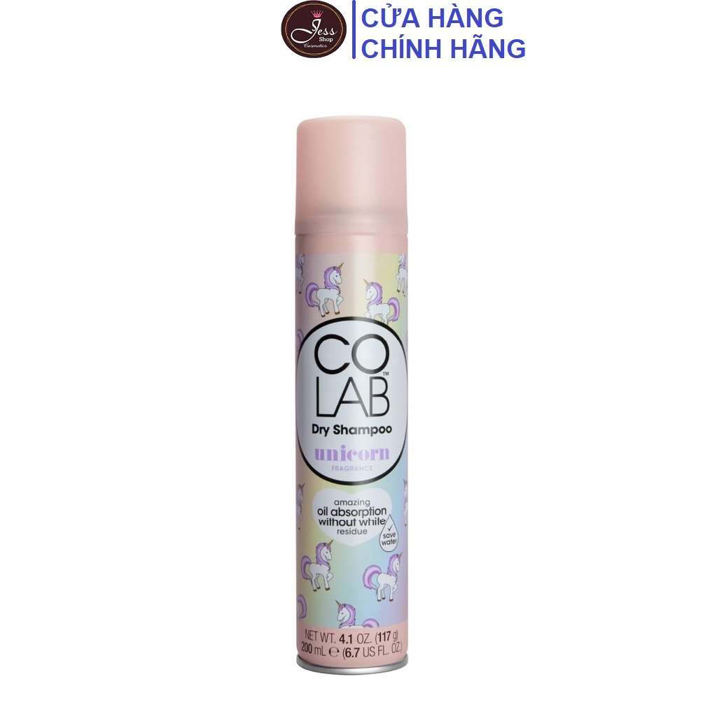 Dầu Gội Khô Colab Dry Shampoo hương Unicorn 200ml