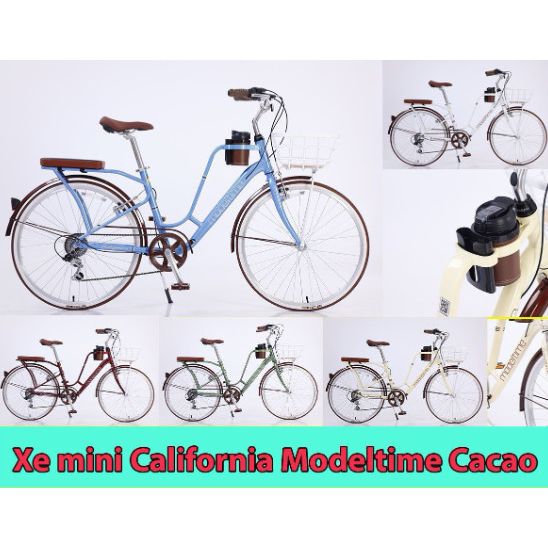 Xe đạp 26 inch khung nhôm California Modeltime Cacao 7 líp