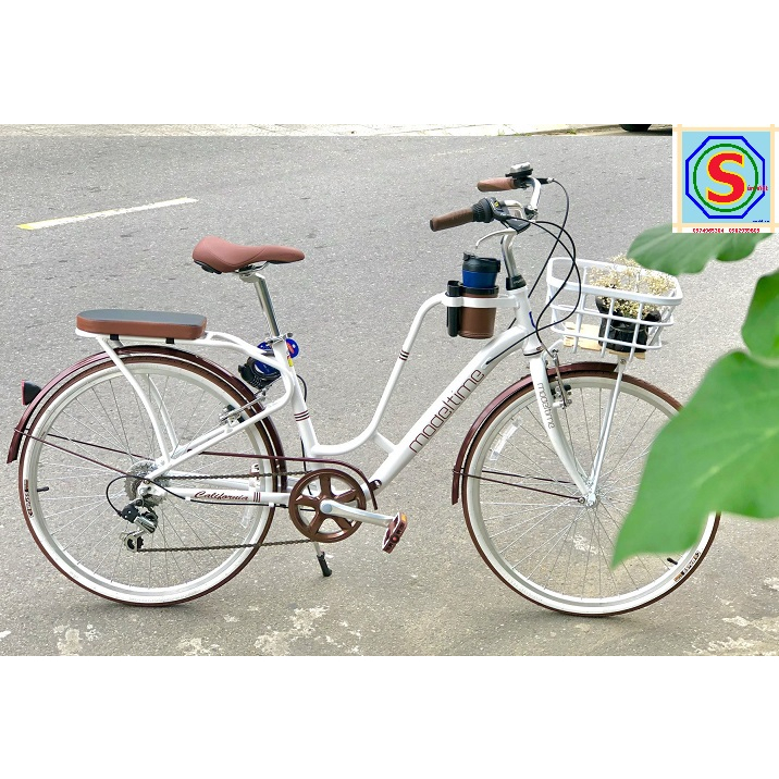 Xe đạp 26 inch khung nhôm California Modeltime Cacao 7 líp