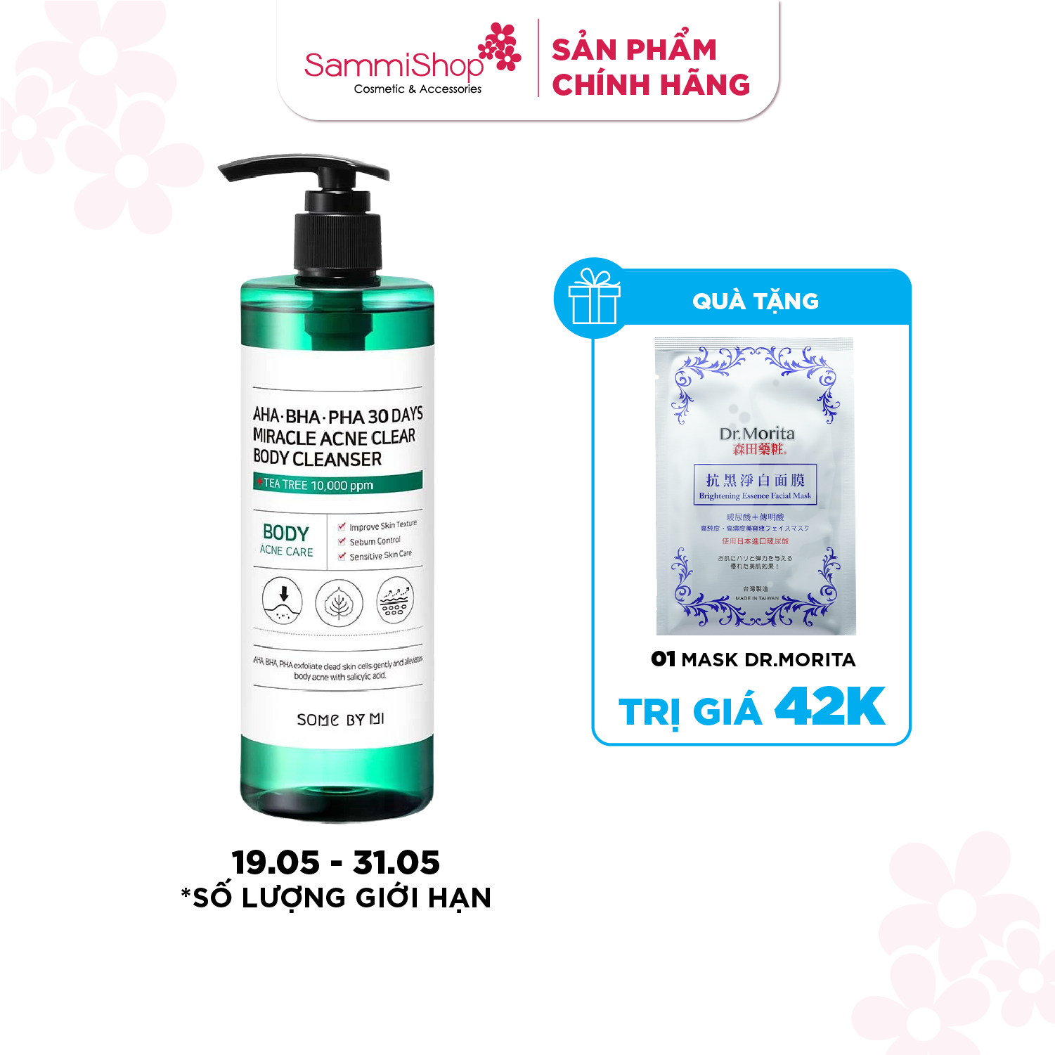 Sữa tắm Some By Mi AHA-BHA-PHA 30 Days Miracle Acne Clear Body Cleanser 400g
