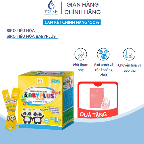 Siro tiêu hóa BabyPlus Tăng sức khỏe tương trợ hấp thụ bày bán dưỡng chất Giúp Bé lên cân Giảm Táo Bón