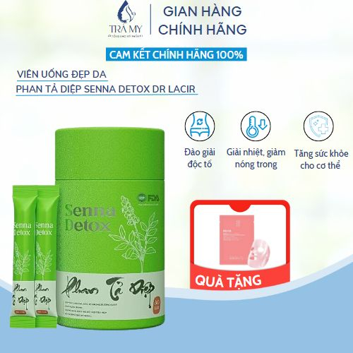 Phan Tả Diệp Senna Detox Dr Lacir giải độc Ruột Giúp thanh trừng Giải Nhiệt tiêu tốn mỡ chảy xệ Đẹp Da