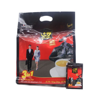 Cafe g7 cà phê trung nguyên bịch 50 gói x 16g gói vuông hsd: 2025