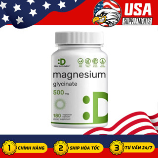 Deal Supplement Magnesium Glycinate 500/1000mg - Bảo vệ xương, răng và cải thiện giấc ngủ (180/240 viên)