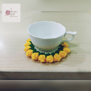 Đế lót cốc, miếng lót ly handmade từ len