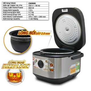 Nồi cơm điện tử Comet CM8088