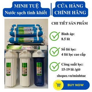 Máy lọc nước ro không vỏ tủ aqua 8 - 9 - 10 cấp lọc lắp gầm bếp lọc sạch 99% cặn bẩn uống trực tiếp