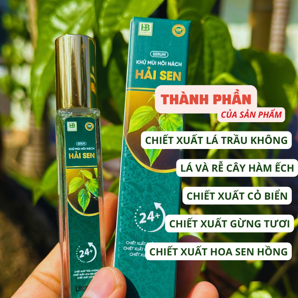 CHÍNH HÃNG Xịt Khử Mùi Hôi Nách Hôi Chân HẢI SEN Khử Sạch Mùi Hiệu Quả Ngăn Tiết Mồ Hôi Hương Thơm Mát Tự Nhiên Lọ 10ml