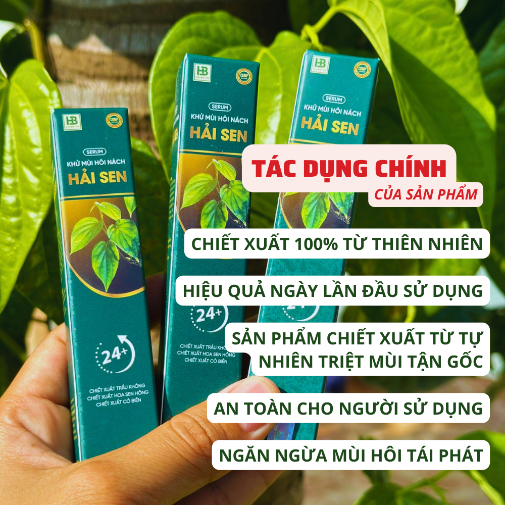 CHÍNH HÃNG Xịt Khử Mùi Hôi Nách Hôi Chân HẢI SEN Khử Sạch Mùi Hiệu Quả Ngăn Tiết Mồ Hôi Hương Thơm Mát Tự Nhiên Lọ 10ml