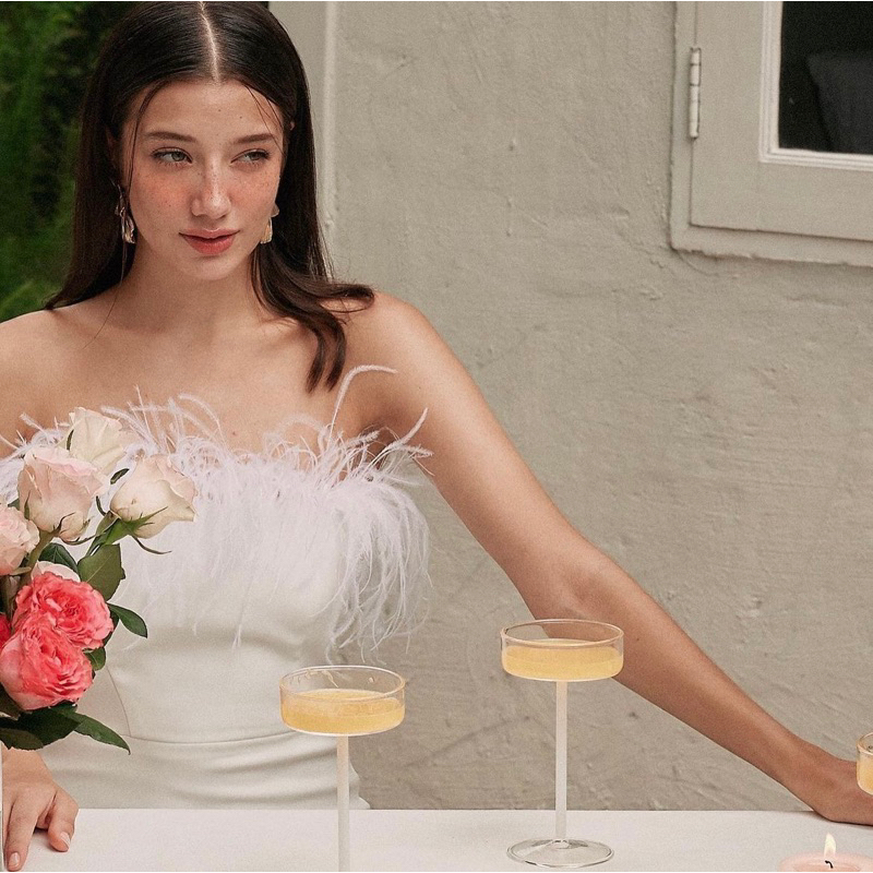 Váy/Đầm body pha lông vũ quyến rũ Midnight Dress