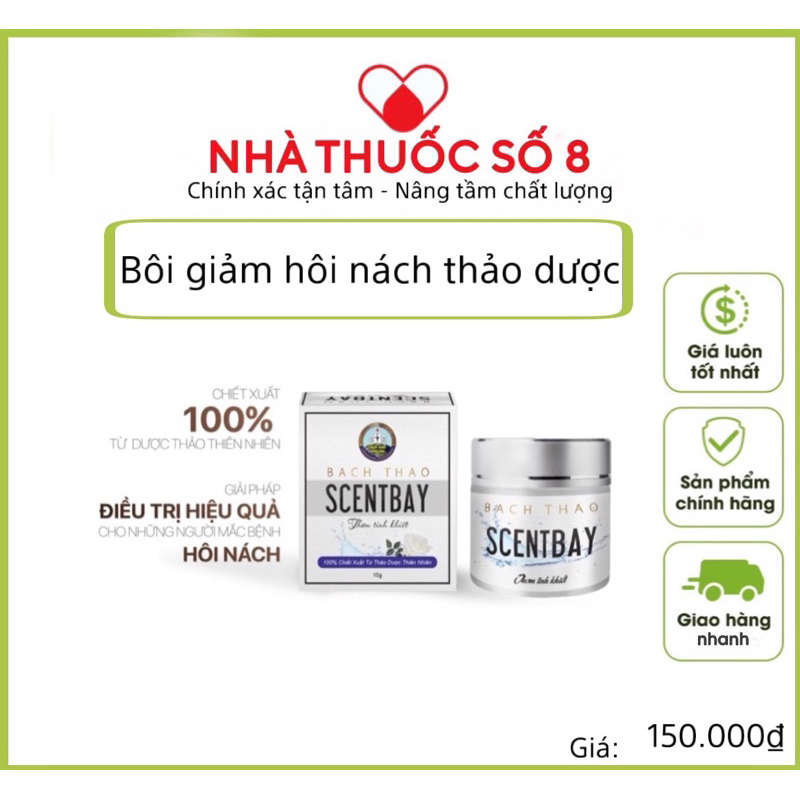 _Kem bôi giảm hôi nách,thâm nách Scentbay Bách Thảo 10g, Phúc Khang