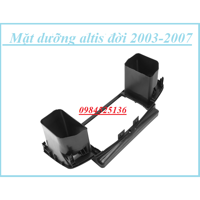 Mặt dưỡng 9 inch Toyota Altis kèm dây nguồn cắm zin theo xe dùng cho màn hình DVD android 9 inch