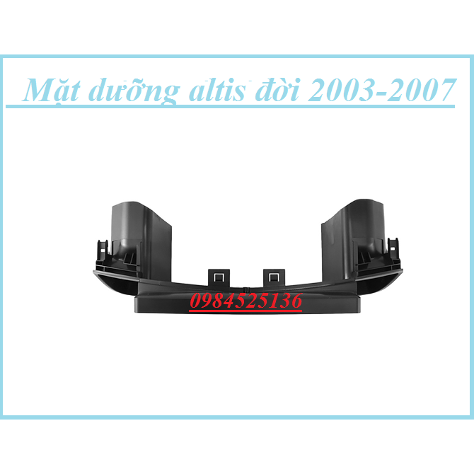 Mặt dưỡng 9 inch Toyota Altis kèm dây nguồn cắm zin theo xe dùng cho màn hình DVD android 9 inch