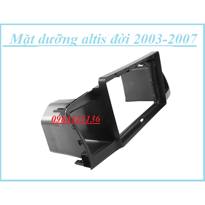 Mặt dưỡng 9 inch Toyota Altis kèm dây nguồn cắm zin theo xe dùng cho màn hình DVD android 9 inch