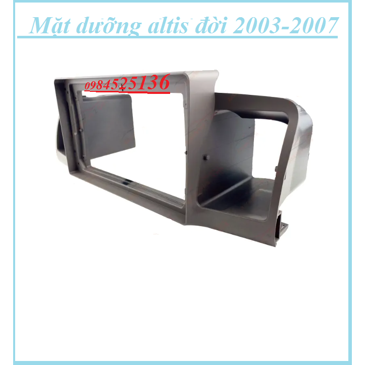 Mặt dưỡng 9 inch Toyota Altis kèm dây nguồn cắm zin theo xe dùng cho màn hình DVD android 9 inch