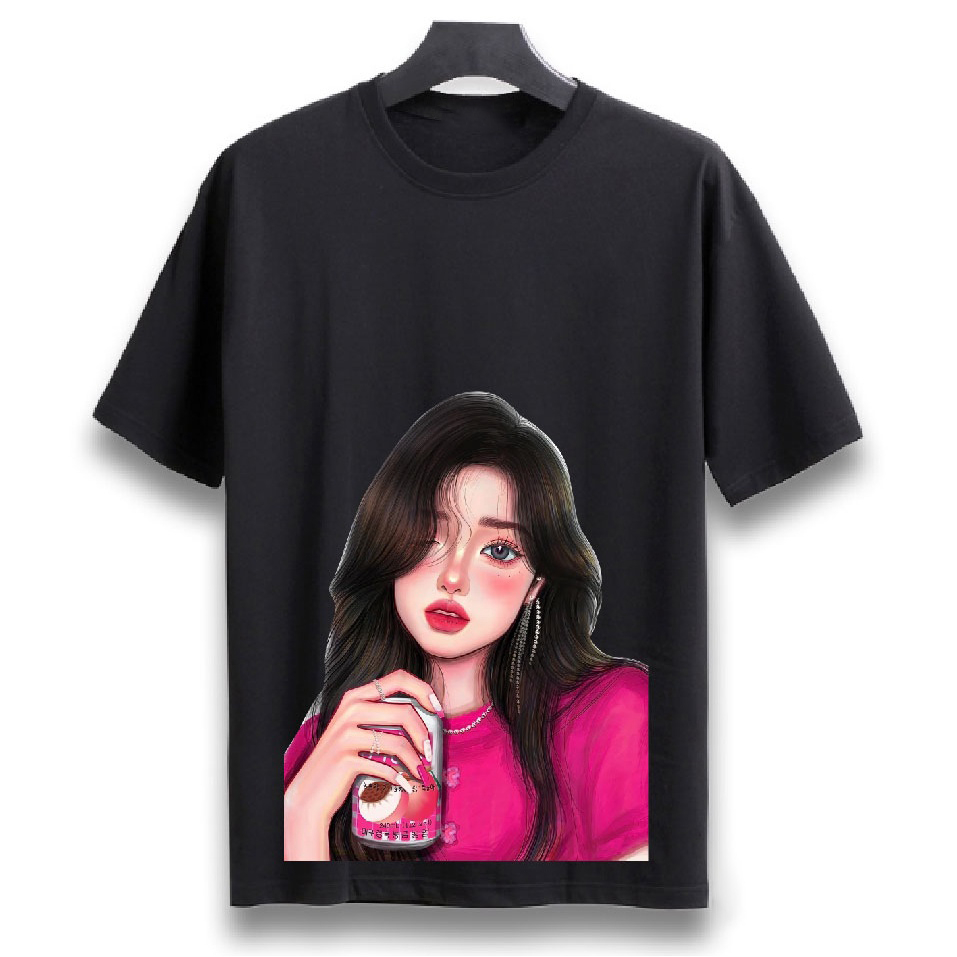 BÁN CHẠY ADLV Áo Thun Tay Ngắn Cổ Tròn Dáng Rộng Thời Trang Dành Cho Nam Và Nữ