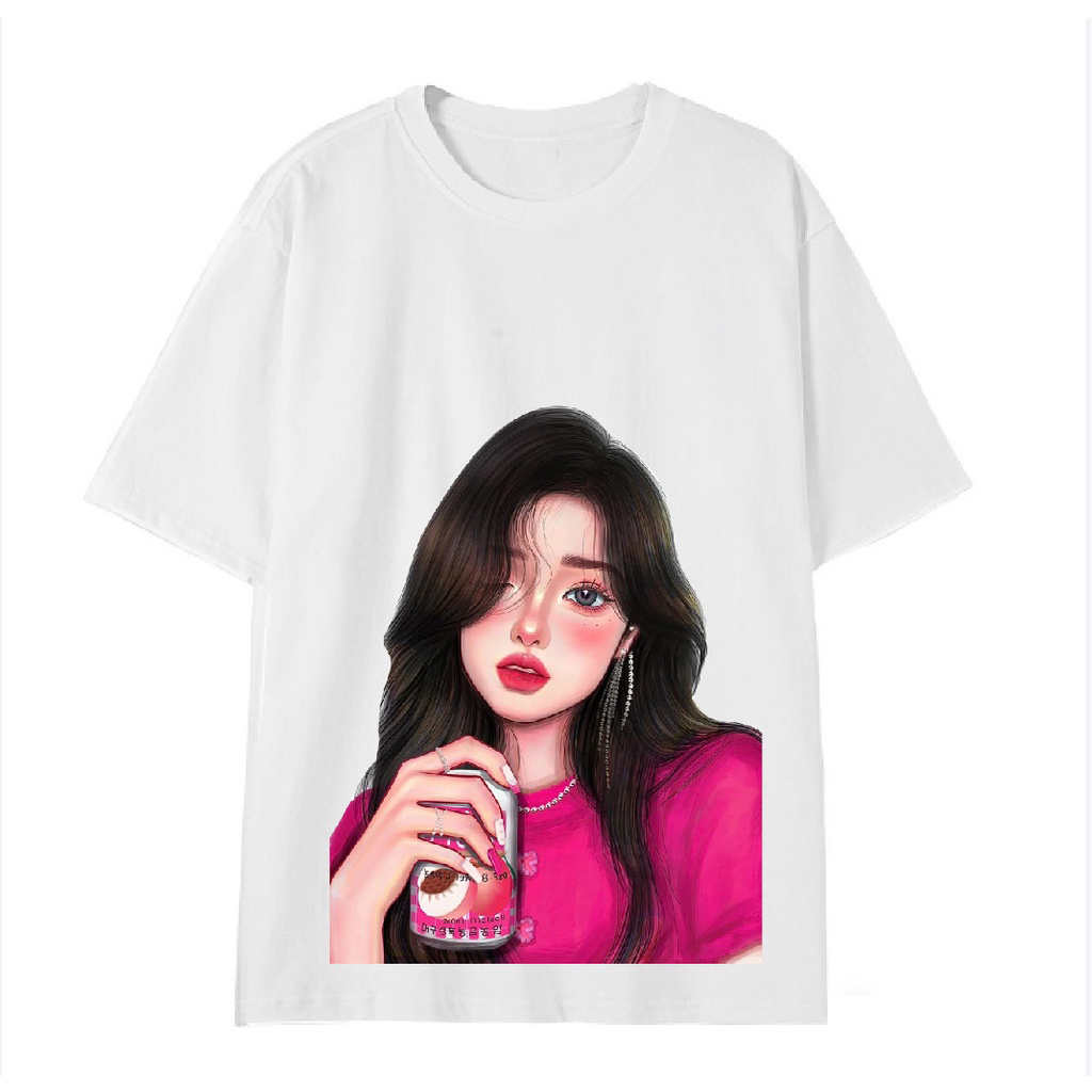 BÁN CHẠY ADLV Áo Thun Tay Ngắn Cổ Tròn Dáng Rộng Thời Trang Dành Cho Nam Và Nữ