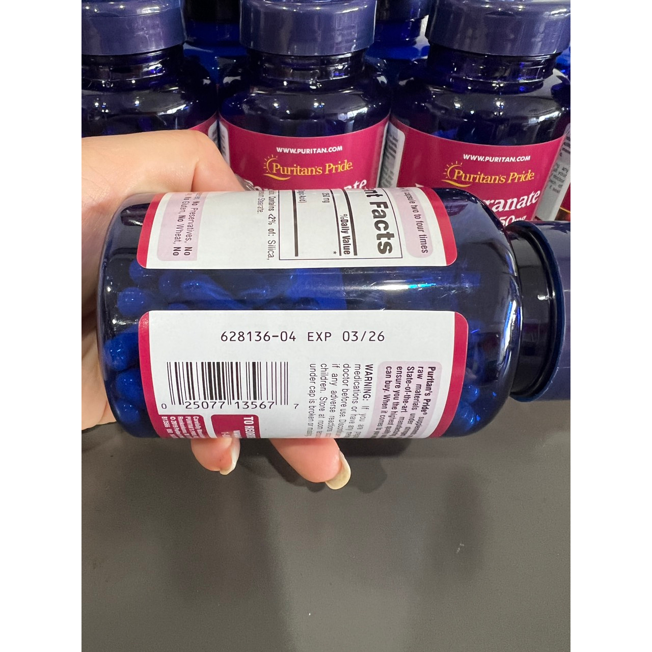 Viên uống chống nắng trắng da nội sinh tinh chất lựu Pomegranate Extract 250mg Purit.an Pride USA | BigBuy360 - bigbuy360.vn