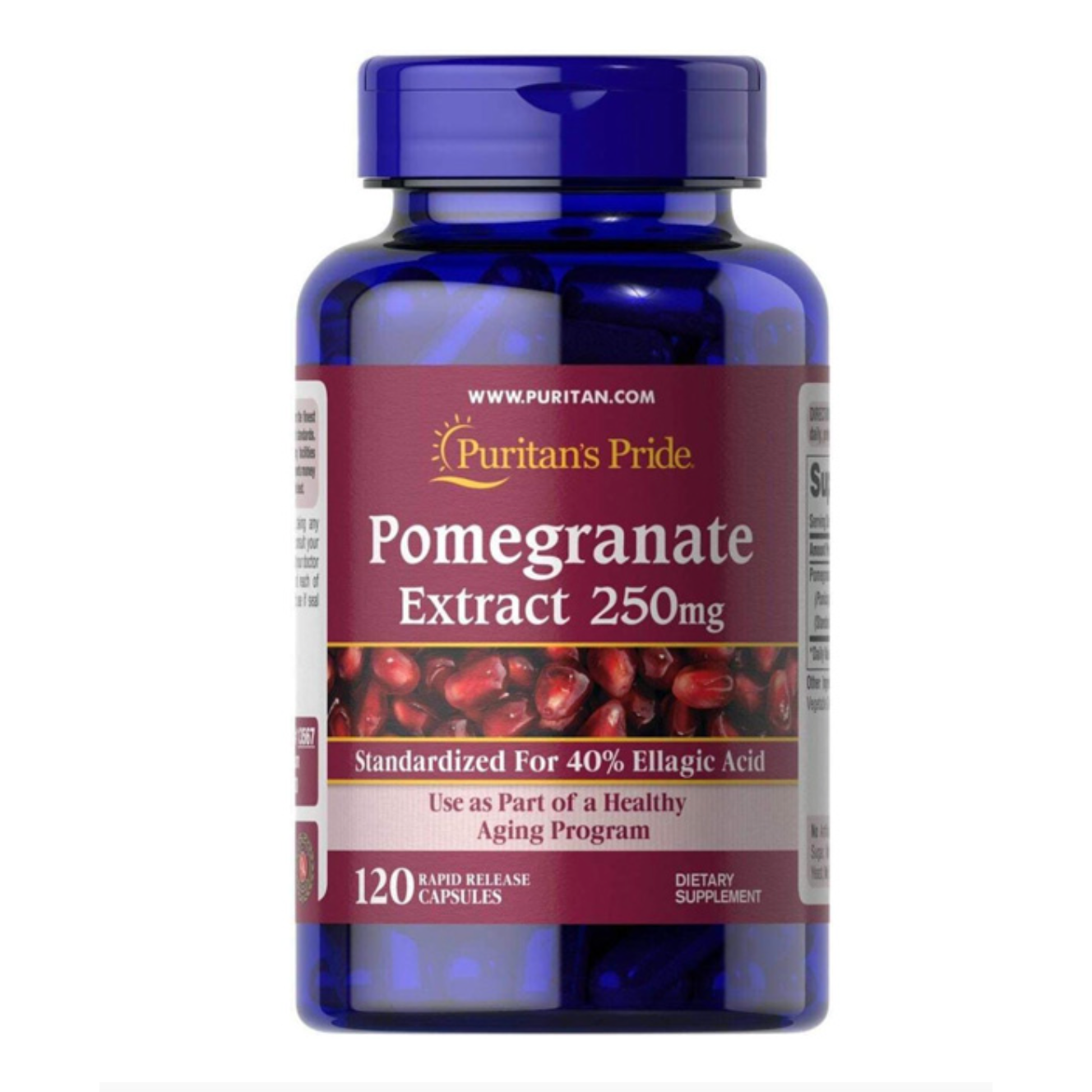 Viên uống chống nắng trắng da nội sinh tinh chất lựu Pomegranate Extract 250mg Purit.an Pride USA | BigBuy360 - bigbuy360.vn