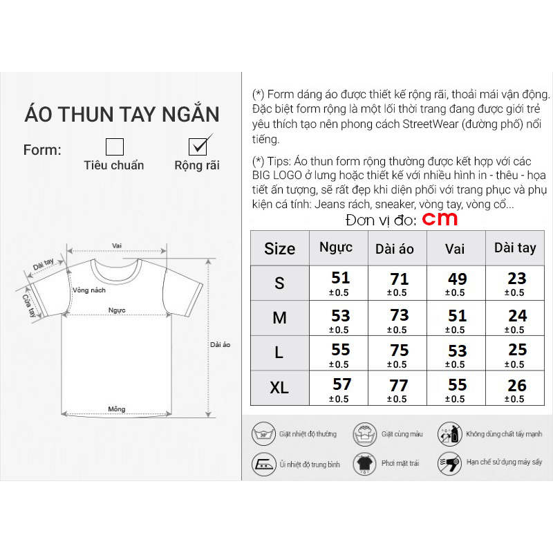 Áo Thun Nam Trơn Tay Ngắn Basic Thương Hiệu Y2010 The Style Of No Style 23 21991 |YaMe|