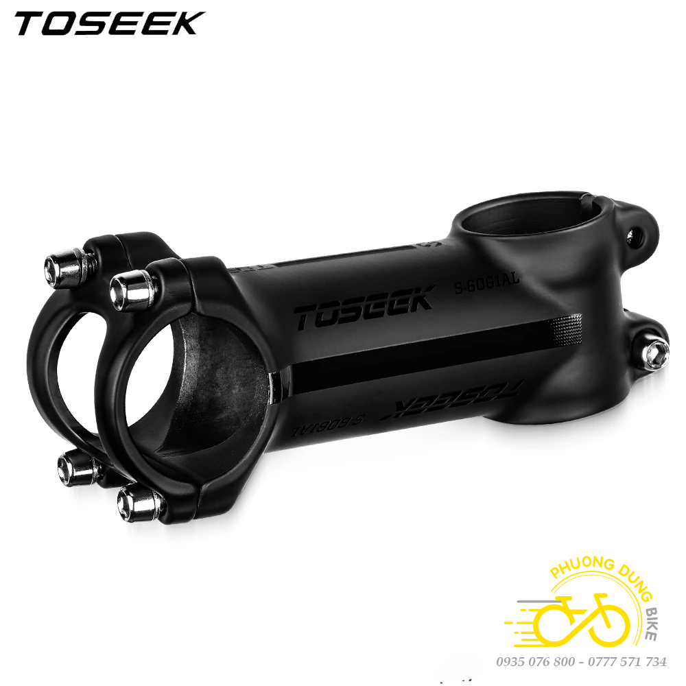 Pô tăng nhôm nhẹ xe đạp TOSEEK 31.8x70mm/80mm/90mm/100mm/110mm