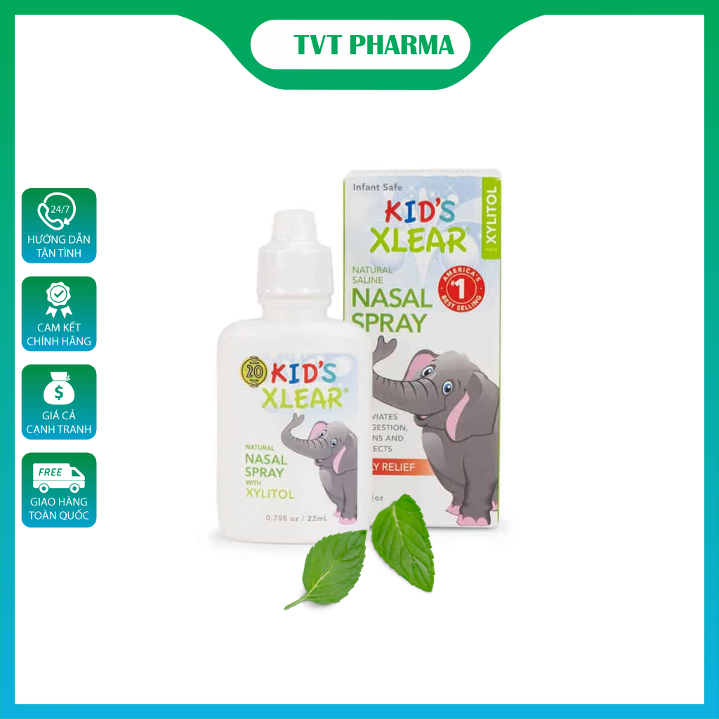 XỊT MŨI XLEAR GIÚP THÔNG MŨI CHO BÉ