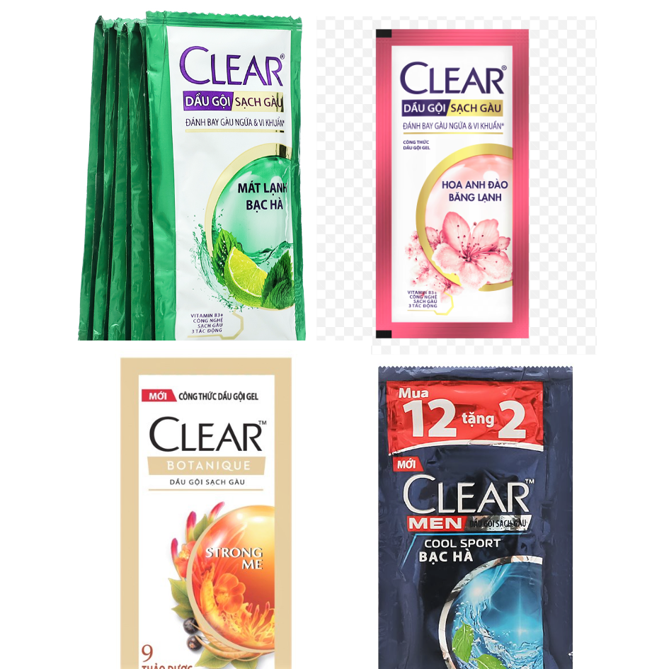 Dầu Gội Clear Dây (Nhiều loại)