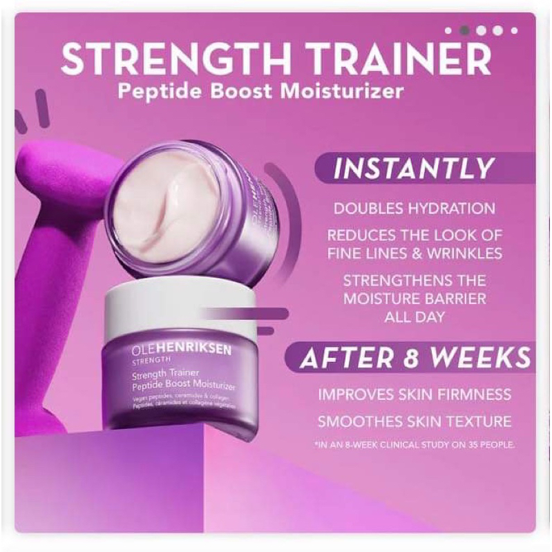 OLEHENRIKSEN Strength Trainer Peptide Boost Firming kem dưỡng kích da sản sinh colla.gen và nâng cơ mặt