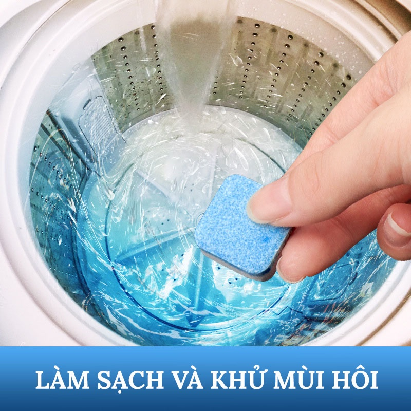 Viên Tẩy Lồng Máy Giặt, Viên Vệ Sinh Lồng Giặt Giúp Diệt Khuẩn Và Loại Sạch Cặn Bẩn Hiệu Quả - HOUSESHOP68