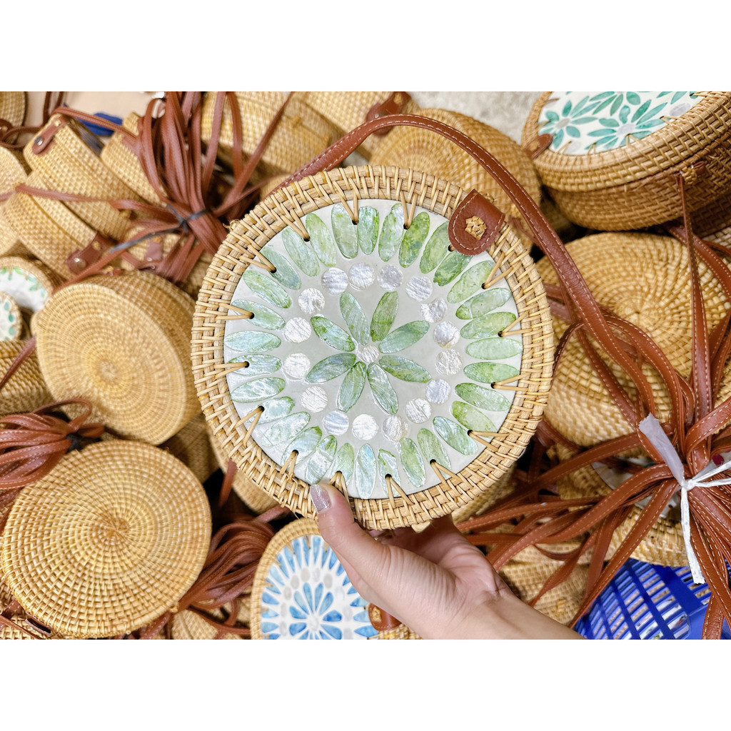 Túi xách mây tre đan hàng đẹp - hàng xuất khẩu